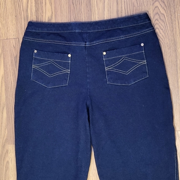 Women’s Pajama Jeans Soft Stretch Denim Dark Wash Pull-On Jeggings 32x31 B82 - Picture 9 of 9